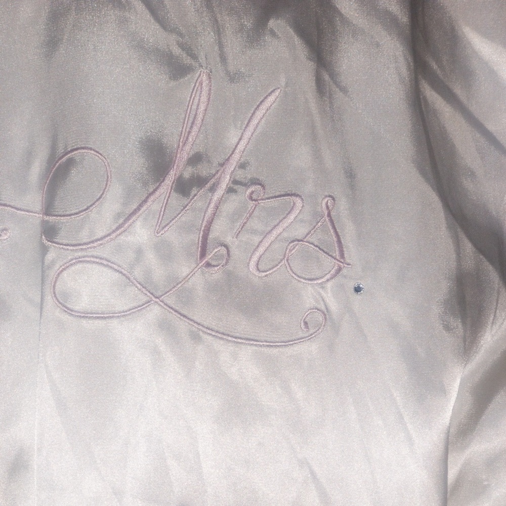 Beautiful White “Mrs.” Robe - Picture 4 of 4